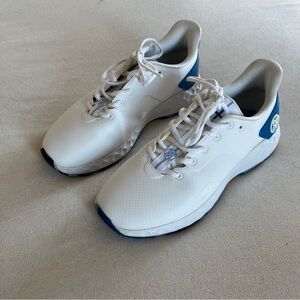 G/FORE White and Blue Women's Athletic Golf Shoes